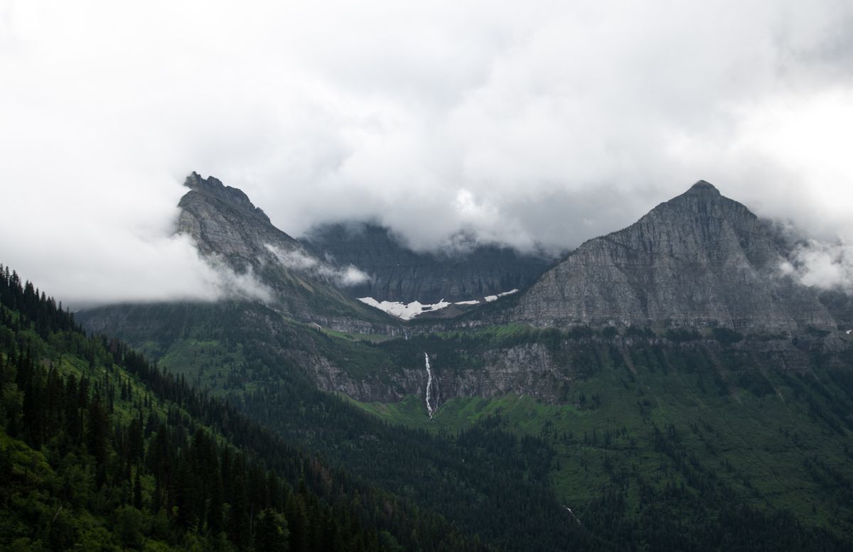 Glacier National Park mountain vista