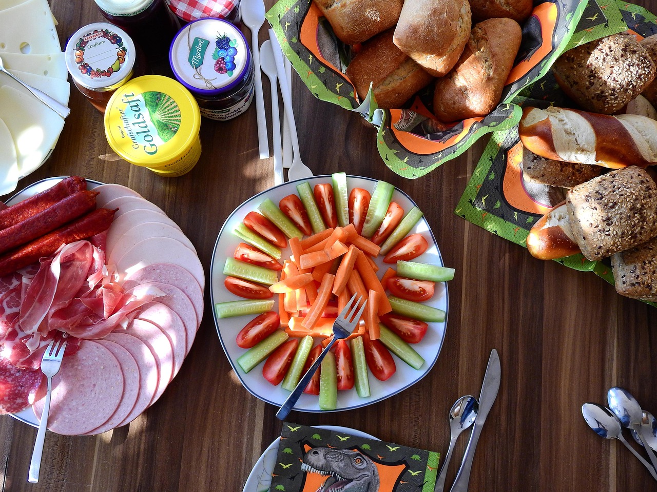 Camping lunch prep with wraps and quesadillas