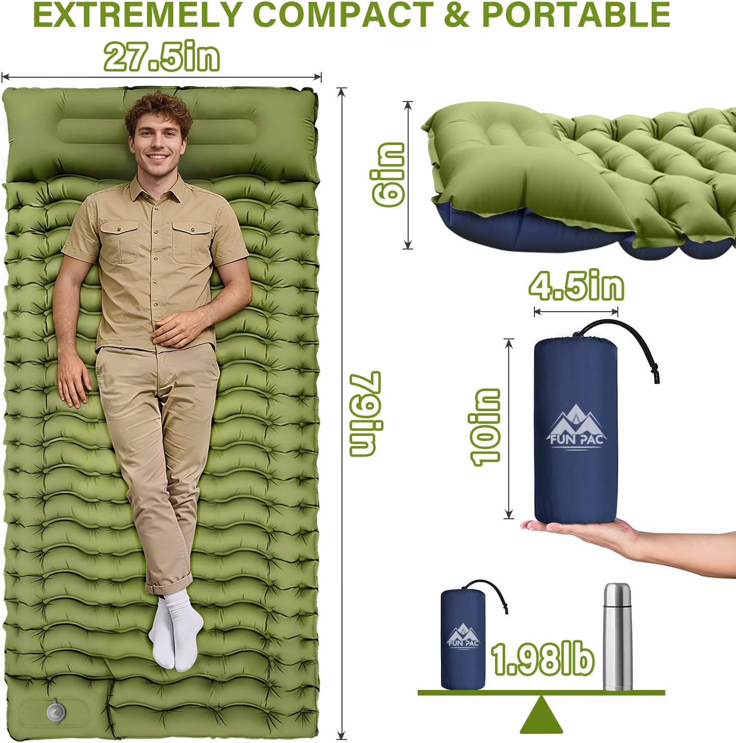 Compact packing size