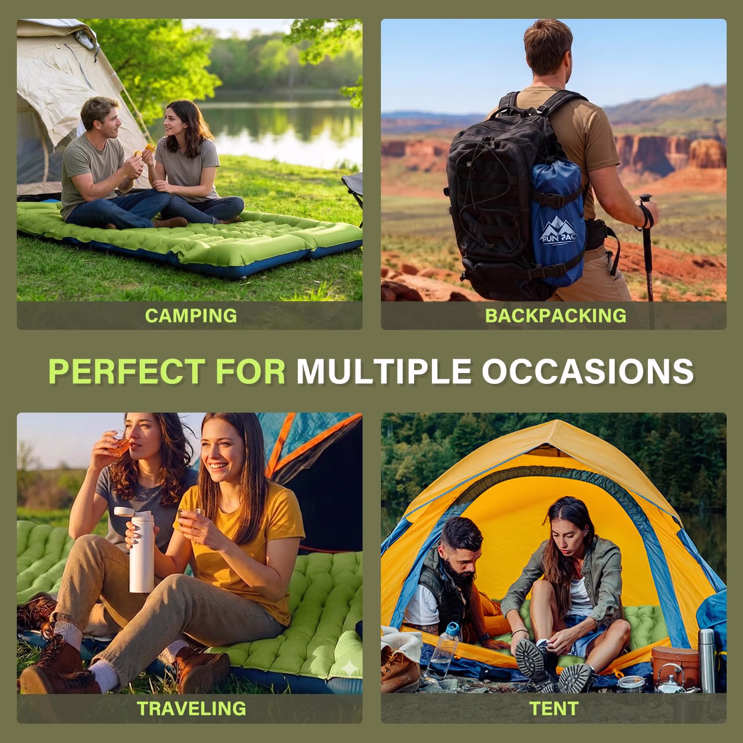 FUN PAC camping pad lifestyle