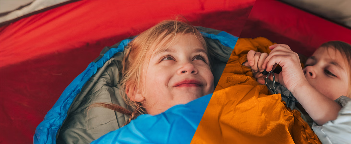 MalloMe Sleeping Bag in Ocean Blue color